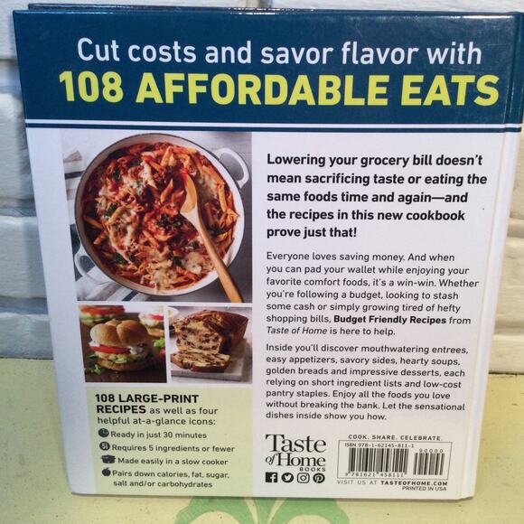 A Taste of Home Budget Friendly Recipes Cookbook - Picture 2 of 2